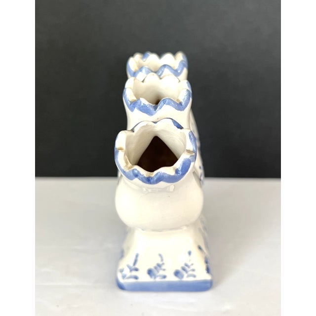 Mid-Century Modern Vintage Elpa Alcobaca Portugal 5” Finger Vase For Sale - Image 3 of 5