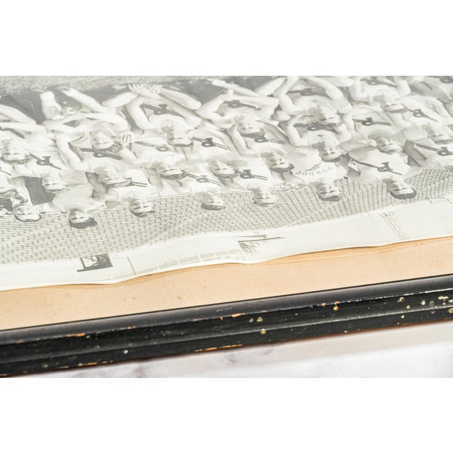 Large Original Antique Photograph Purdue University Framed Track Running Team Sports Photo For Sale - Image 10 of 13