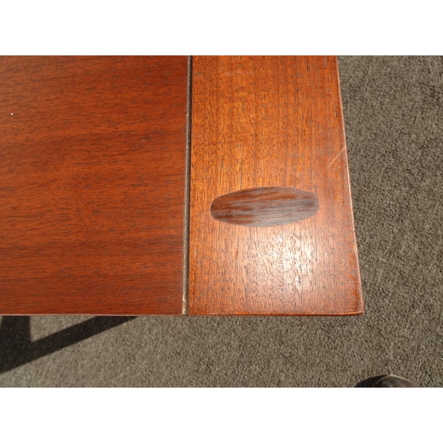 Vintage Mid Century Modern Brown End Table For Sale In Los Angeles - Image 6 of 12