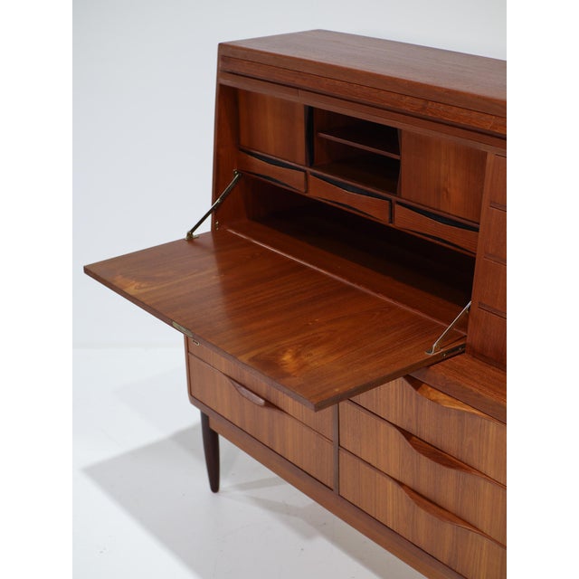 Large Teak Secretary from Erling Torvits, Denmark, 1960s For Sale - Image 9 of 18