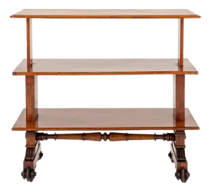 William IV Mahogany Bookcase Shelf, 1920s