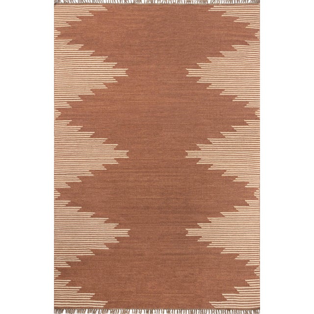 Nakul Thar Terra Cotta 5' X 8' Area Rug For Sale