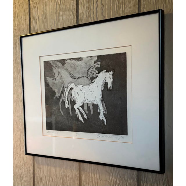 1980s Carol Kaeser Taylor Original Signed "Shadows" Etching Print 9/20 For Sale In Phoenix - Image 6 of 9