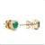 0.73 cts Natural emerald and 0.73 cts diamond earrings in 18k gold For Sale - Image 14 of 18