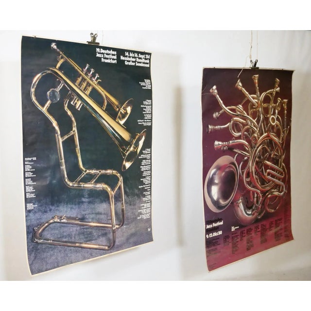 Gunther Kieser, Jazz Festival Frankfurt Original Posters, 1980s, Paper, Set of 2 For Sale - Image 6 of 6