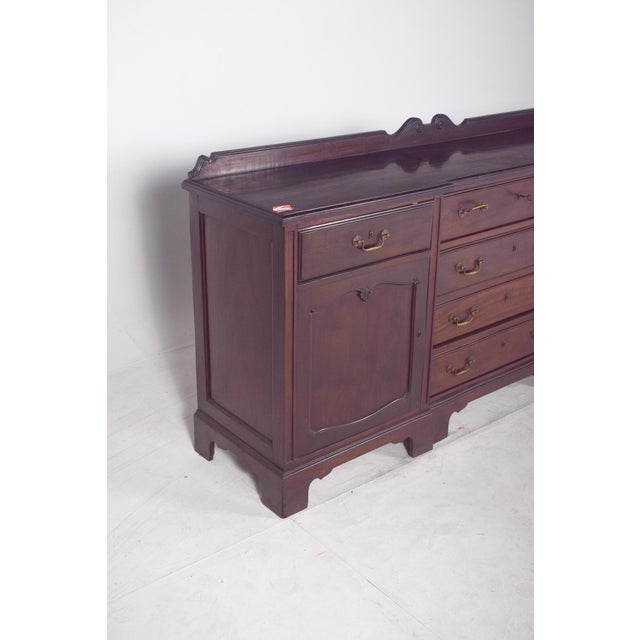 English Vanity Unit with Small Mahogany Top, 1920s For Sale - Image 6 of 13