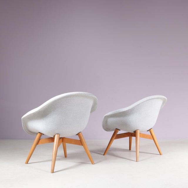 Gray Easy Chairs by Frantisek Jirak Tjech, 1950s, Set of 2 For Sale - Image 8 of 10