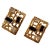 Metal 1970s Brutalist Christian Dior Gold Tone Enamel Stone Cufflinks For Sale - Image 7 of 11