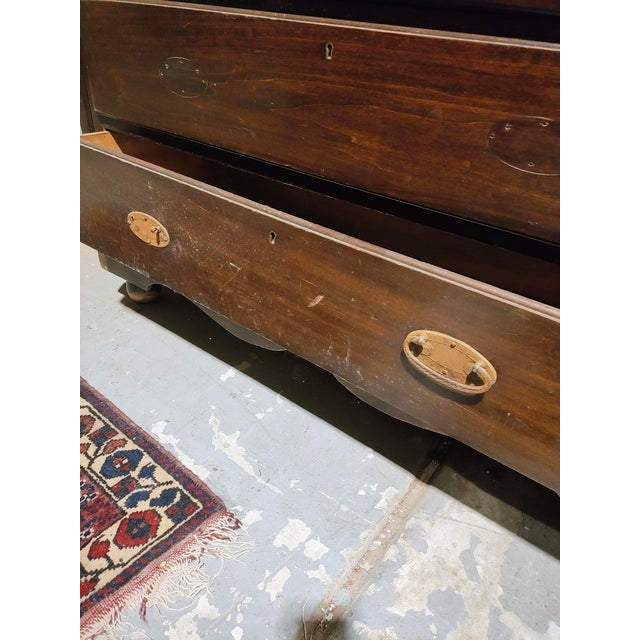 Brown Late 1800s Victorian Etched Glass Hutch For Sale - Image 8 of 16