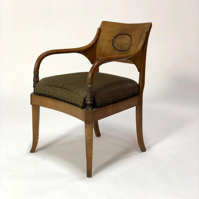 19th Century Empire Karl Johan Style Mahogany Armchair For Sale - Image 9 of 9