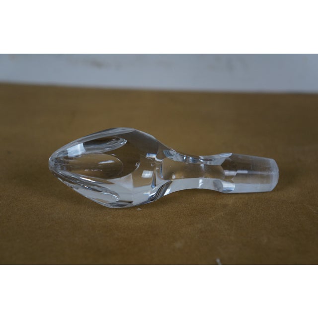 Vintage Baccarat France Clear Crystal Wine Whiskey Liquor Decanter Bottle For Sale - Image 12 of 12