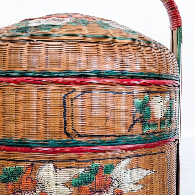 Antique Chinese Wedding Basket For Sale - Image 11 of 14