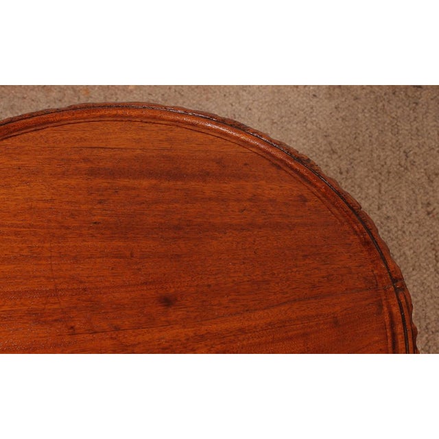 Tan Small Mahogany Tea Table, 18th Century For Sale - Image 8 of 9