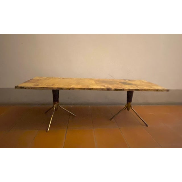 Lacquered Parchment Coffee Table attributed to Aldo Tura, Italy, 1960s For Sale - Image 10 of 10