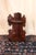 1920s Folk Art Dark Walnut Corner Shelf With Gothic Floral Details For Sale - Image 9 of 15