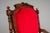 Antique Mahogany Armchair in Red, 1800s For Sale - Image 9 of 17