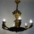 Antique French Brass 6-Light Putti Chandelier, 1940s For Sale - Image 9 of 11