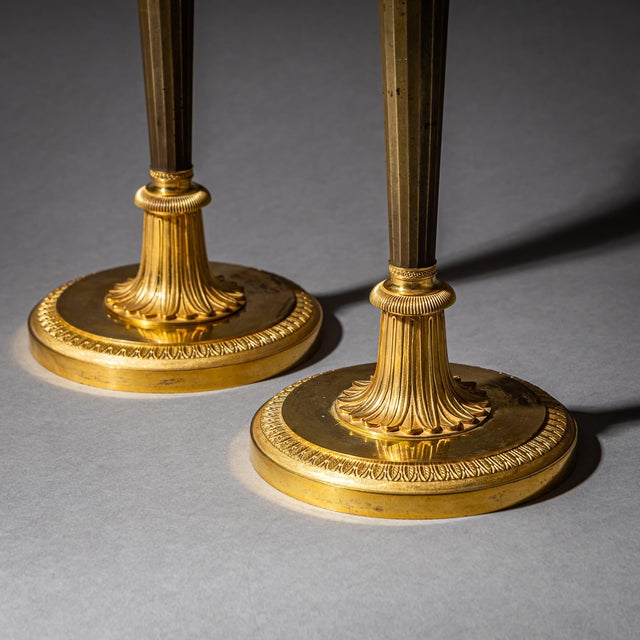 Early 19th Century Empire Candleholders, Set of 2 For Sale - Image 4 of 8