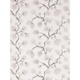 The House of Scalamandré Pignoli Wallcovering, Snow For Sale