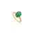 Contemporary Antique 8 Prong Set 2.68 Ct Emerald Diamond Ring in 14k Gold Size 7 For Sale - Image 3 of 15