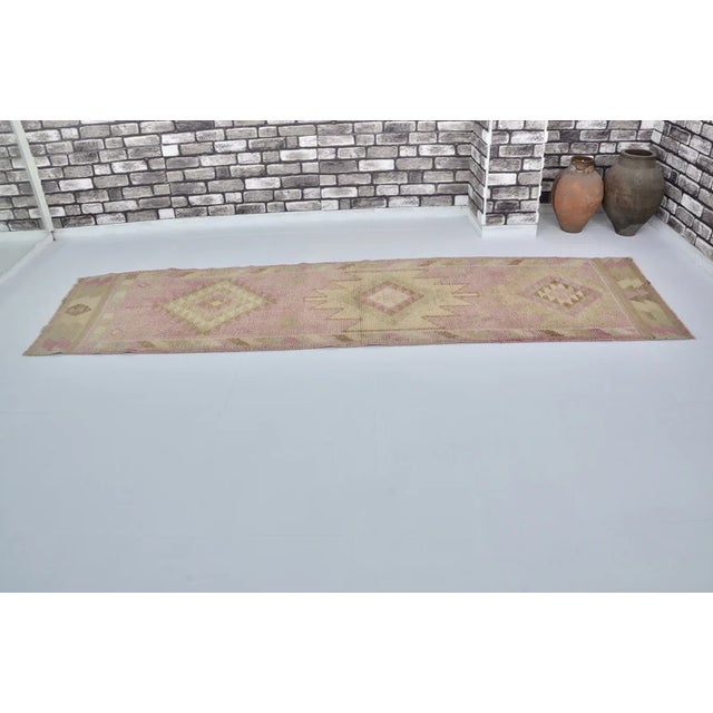 Turkish Oushak Anatolian Runner Rug For Sale - Image 3 of 10