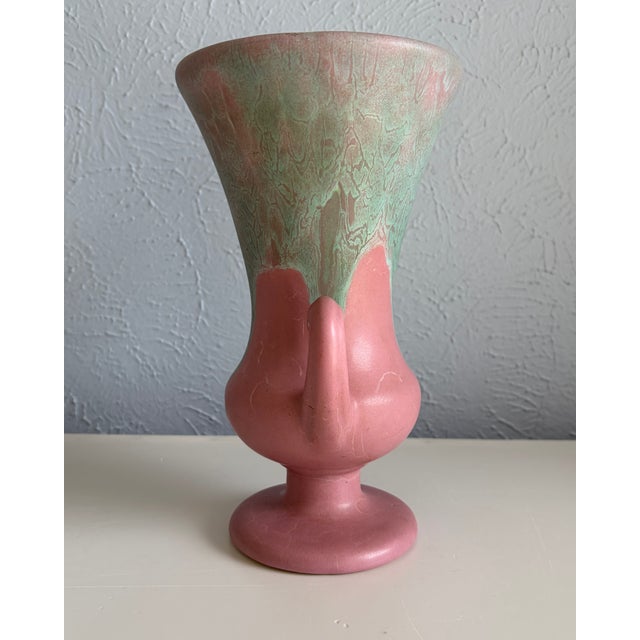 Camark Pottery Double-Handled Vase For Sale - Image 9 of 12