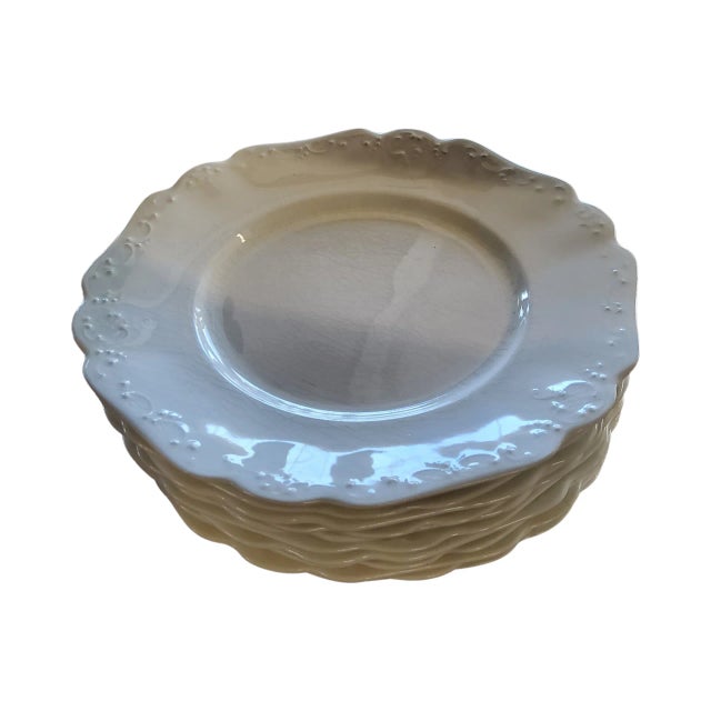 Set of 8 Johnson Brothers Ironstone 9" Salad/Dessert Plates