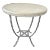 Ironies Side Table With Cast Stone Top and an Iron Twig Base For Sale