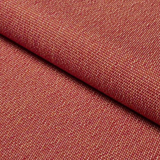SAMPLE - Schumacher Cooper Indoor/Outdoor Fabric In Red For Sale