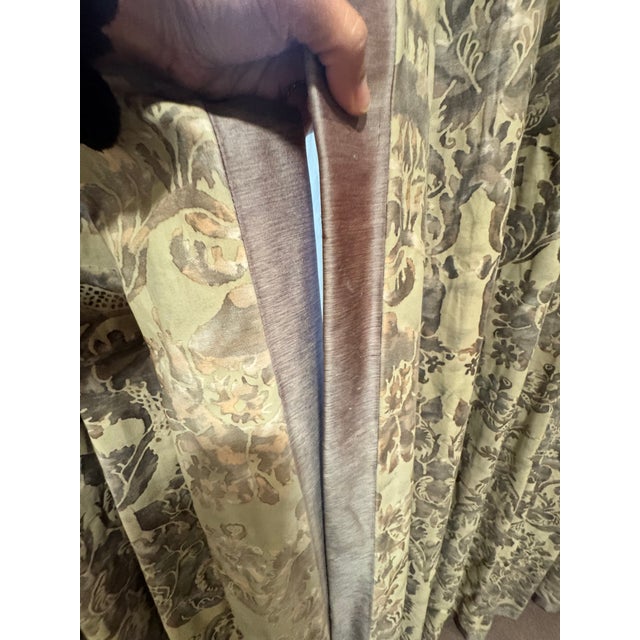 Fortuny Fortuny Vivaldi Drapery Panels From a Thad Hayes–Designed Manhattan Residence For Sale - Image 4 of 12