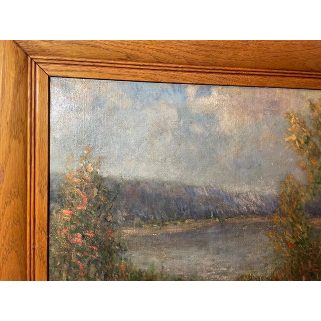 Abstract Expressionism Antique Howard Clinton Dickinson Abstract Expressionism Oil Painting Landscape For Sale - Image 3 of 12