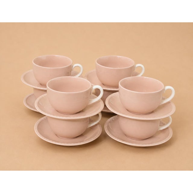 1941 Homer Laughlin Kraft Pink 56-Piece Dinnerware Set For Sale - Image 13 of 15