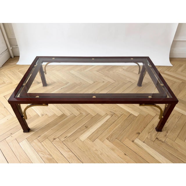 French Coffee Table attributed to Jansen, 1960s For Sale - Image 4 of 5
