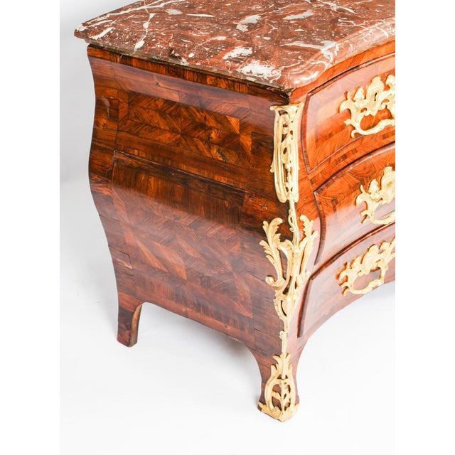 French Regency Ormolu Mounted Chest of Drawers, 18th Century For Sale - Image 10 of 18
