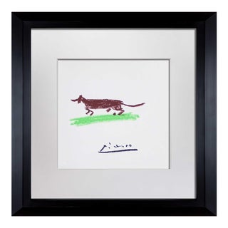 Pablo Picasso Lithograph "El Perro De David" Signed Limited Edition W/Custom Archival Frame For Sale
