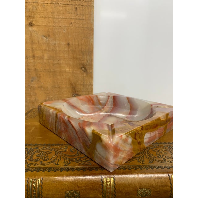 Mid-Century Modern Italian Square Onyx Marble Ashtray For Sale In Dallas - Image 6 of 7