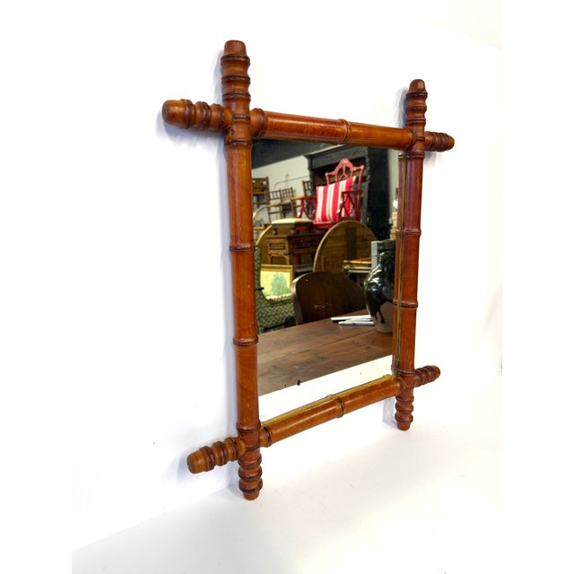 Classic vintage faux bamboo mirror, 1930s France, which I always grab when I find them because they are so classic and...