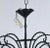 1950s 1950s Japanese Wrought Iron 5 Lanterns Chandelier For Sale - Image 5 of 11