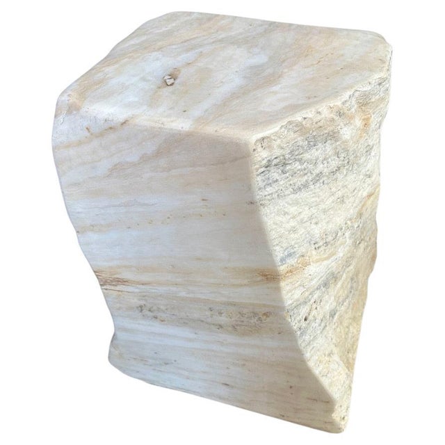 Andrianna Shamaris Onyx Sculptural Side Table For Sale - Image 15 of 18