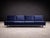 Blue Four-Seat Brazilian Modern Sofa in Hardwood by Joaquim Tenreiro, Brazil, 1950s For Sale - Image 8 of 15