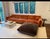 This Iconic Marenco 3 seater sofa plus ottoman designed by Mario Marenco for Arflex. Its in a beautiful highly sought...