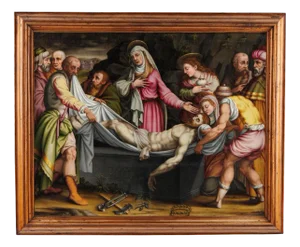 Deposition of Christ in the Tomb, Oil on Canvas