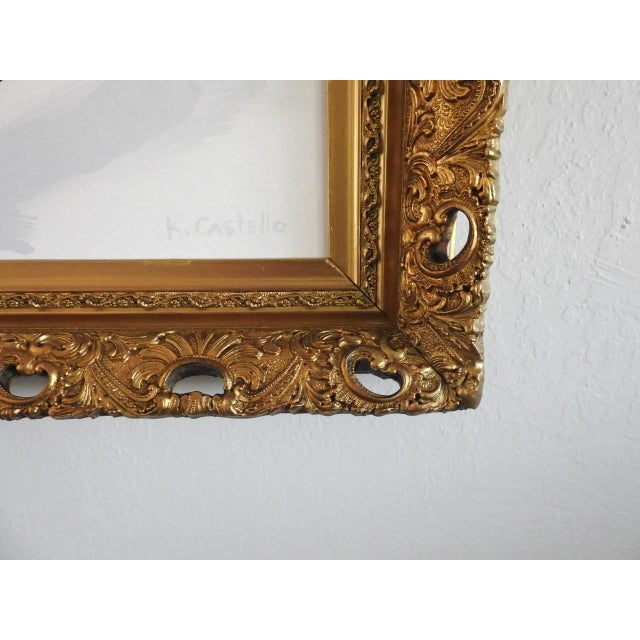 Plastic Cubist Acrylic Painting of Nude Woman Framed For Sale - Image 7 of 11