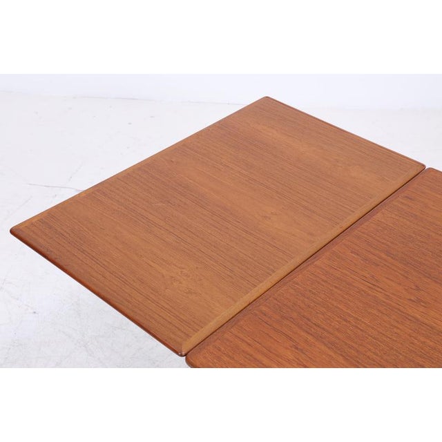 Wood Model 54 Extendable Dining Table in Teak from Omann Jun For Sale - Image 7 of 16