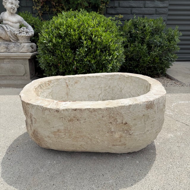 Early 20th Century Antique Limestone Trough 5926b For Sale - Image 5 of 8