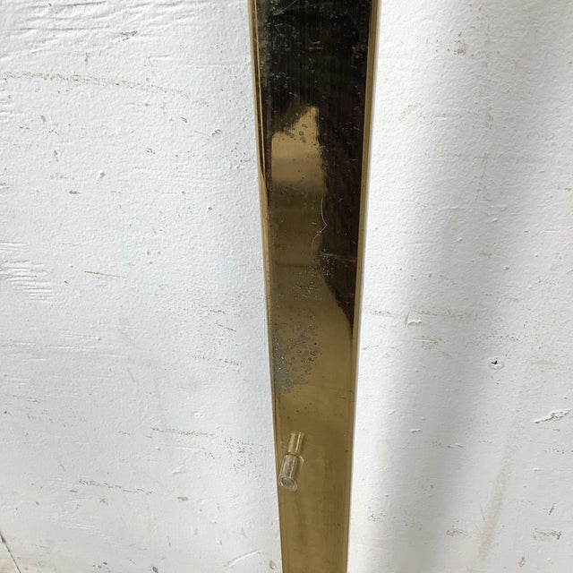 Vintage Modern Brass and Glass Étagère With Sculptural Frame For Sale - Image 11 of 12