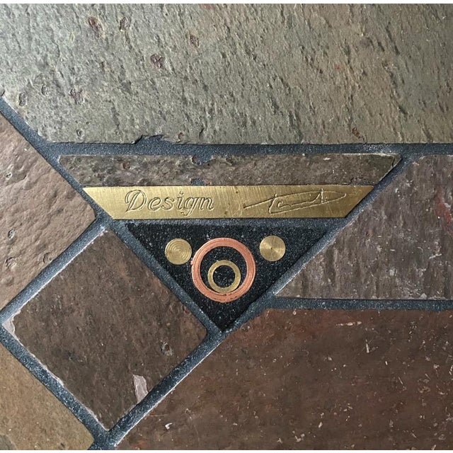 Brutalist Vintage Danish Rectangular Coffee Table by Paul Kingma, 1980s For Sale - Image 3 of 8