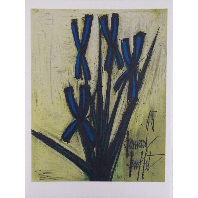 Bernard Buffet, The Irises, Original Signed Lithograph For Sale
