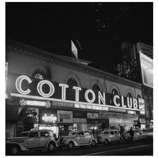 'Cotton Club Marquee in Ny' Unframed Archival Pigment Print For Sale