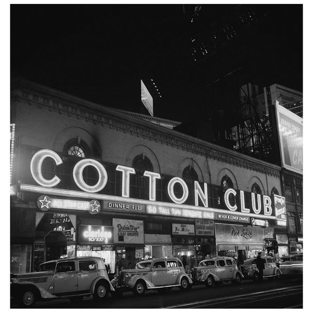 'Cotton Club Marquee in Ny' Unframed Archival Pigment Print For Sale